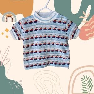 Vintage fit-knit 6 month  short sleeve shirt